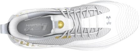 Under Armour Harper 7 Elite White  Low Rubber Cleats