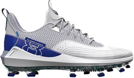 Under Armour Harper 7 Elite White/Royal Low Rubber Cleats