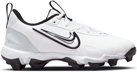 Nike Trout 9 White Low Rubber Cleats Youth