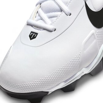 Nike Trout 9 White Low Rubber Cleats Youth