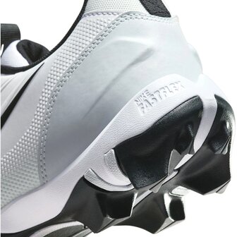 Nike Trout 9 White Low Rubber Cleats Youth