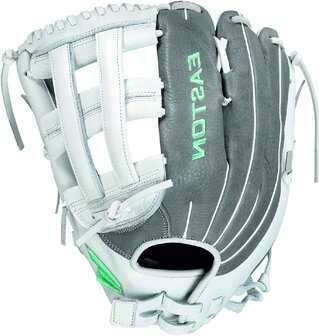 Easton Fundamental 13" Outfield Glove White/Grey/Teal LHT