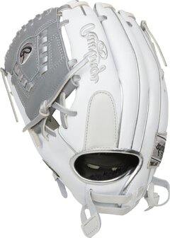 Rawlings Liberty Advanced Softball 12" Infield Glove White/Silver LHT