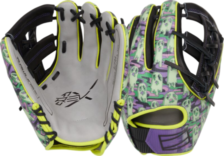Rawlings REV1X Limited Edition Halloween 11.75" Infield Glove Grey/Ghost Pattern RHT