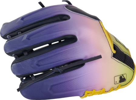 Rawlings REV1X Francisco Lindor 11.75" Infield Glove Purple/Yellow Pattern RHT