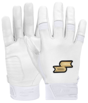 SSK Showcase Batting Gloves White