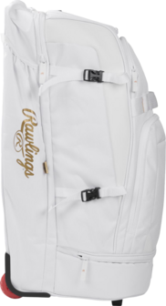 Rawlings Gold Collection Wheeled Bag White