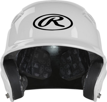 Rawlings R16/Velo Gloss Finish Batting Helmet White