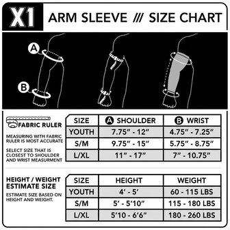 SSK X1 Compression Arm Sleeve Yellow