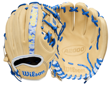 Wilson A2000 Bobby Witt Jr. 11.75" Infield Glove Tan/Royal blue RHT