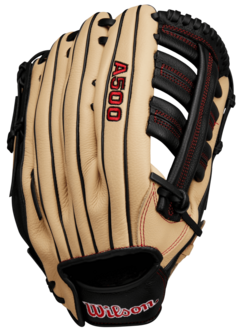 Wilson A500 12.5" Outfield Glove Tan/Black RHT