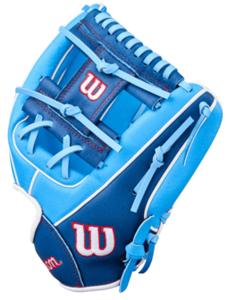 Wilson A450 11.5" Youth Infield Glove Baby Blue/Navy RHT