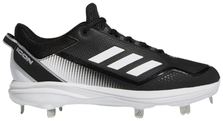 Adidas Icon 7 Black/White Metal Cleats