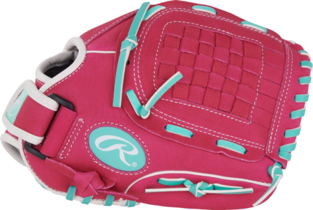 Rawlings Sure Catch Softball 10.5'' Youth Glove Pink/Mint/White RHT