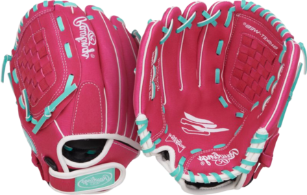 Rawlings Sure Catch Softball 10.5'' Youth Glove Pink/Mint/White LHT