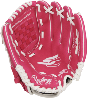 Rawlings Sure Catch Softball 10'' Youth Glove Pink/White RHT