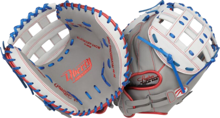 Rawlings Liberty Advance 33" Softball Catcher Glove Gray/White/Royal RHT