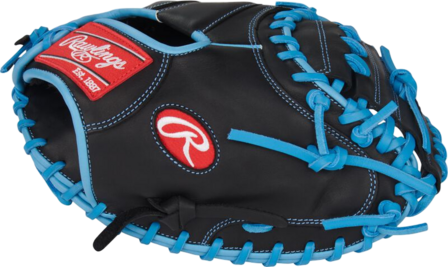 Rawlings R9 32.5" Catcher Glove Black/Columbia Blue RHT