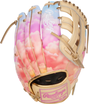 Rawlings Heart of the Hide Softball Sierra Romero 12" Infield Glove Tan/Pink Clouds RHT