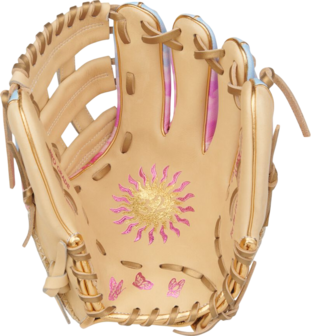 Rawlings Heart of the Hide Softball Sierra Romero 12" Infield Glove Tan/Pink Clouds RHT