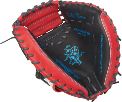 Rawlings Heart of the Hide 33.5" Catcher Glove Black/Red/Splatter RHT