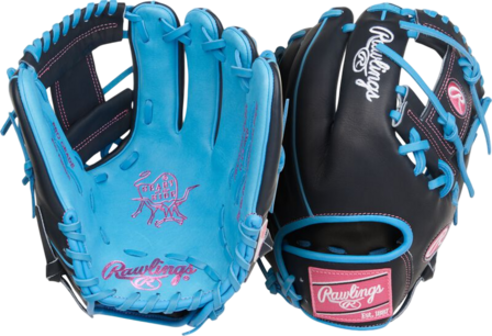 Rawlings Heart of the Hide 11.75" Infield Glove Navy/Columbia Blue RHT