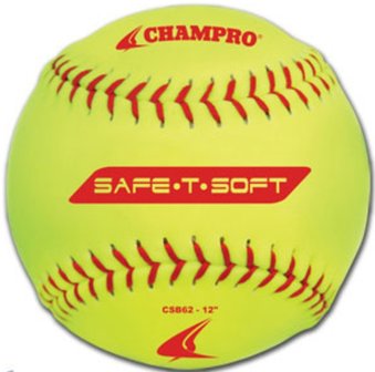 CSB62 - Champro 12&quot; SAFE-T-SOFT Indoor/outdoor durahide practice softbal
