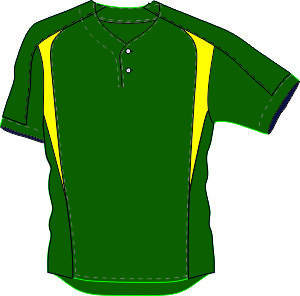 JE 2 Button NL - Baseball/softball jersey
