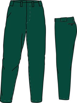 PA PRO (DARK GREEN) - SSK Polyester Baseball/Softball Pants