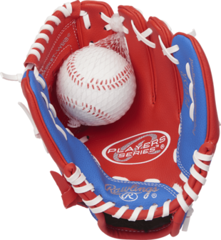 PL91SR - Rawlings Players 9 inch Baseball/Softball Glove with Soft Core Ball (RHT)