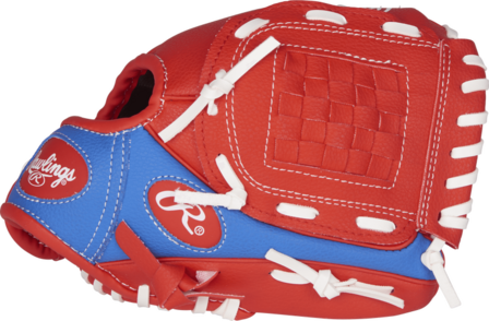 Rawlings Players Series 9&quot; Youth Glove with Soft Core Ball Red/Blue LHT