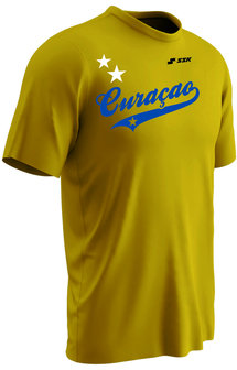 curacao 01 polyester supporter T-shirt speciale aanbieding 100% DRY GEAR 