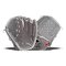 Rawlings R9 Softball 12" Infield/Pitcher Glove Gray/White RHT