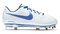 Nike Hyperdiamond 3 White/Royal Metal Cleats