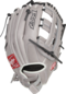Rawlings R9 Softball 12" Infield Glove Gray/Black RHT