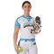 JE SUBLI LADIES Two button dames sublimatie Softball jersey