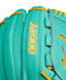 Wilson A2000 Fall 2024 B23 12" Pitcher Glove Seafoam/Yellow LHT