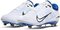 Nike Hyperdiamond 4 White/Royal Metal Cleats