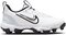 Nike Trout 9 White/Pure Platinum/Black Low Rubber Cleats Beeball