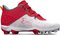 Under Armour Harper 8 Pro Scarlet/White High Rubber Cleats Beeball