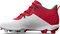 Under Armour Harper 8 Pro Scarlet/White High Rubber Cleats Beeball