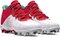 Under Armour Harper 8 Pro Scarlet/White High Rubber Cleats Beeball