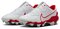 Nike Huarache 4 White/Scarlet Low Rubber Cleats Beeball