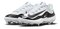 Nike Huarache Elite 4 Low White/Black Metal Cleats
