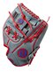 Wilson A450 10.75" Youth Infield Glove Gray/Red RHT