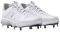 Under Armour Yard MT White Metal Cleats
