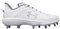 Under Armour Yard MT White Metal Cleats