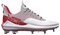 Under Armour Harper 7 White/Scarlet Metal Cleats