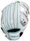 Wilson A200 10" Youth Glove Silver/White/Teal RHT