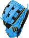 Wilson A500 10.5" Infield Glove Black/Baby Blue/Yellow RHT